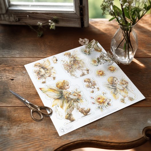 Gouden Honingfeeënwereld – 4b - Wandelende Feeën Sticker