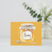 Gouden honingpot voeding briefkaart (Staand voorkant)