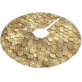 Gouden Honingraat 3D Render Textuur Kerstboom Rok (Gekanteld)