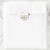 Gouden Honingraat en Bee Honey Label (Tas)