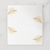 Gouden Honingraat en Bijen 2 Plaatskaartje (Buitenkant ongevouwen)