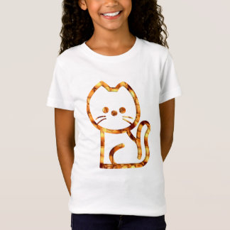 Gouden honingraat kat T-shirt