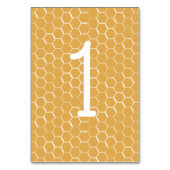 Gouden Honingraat Patroon Bruiloft Kaart (Achterkant)