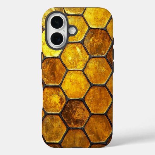 Gouden Honingraat Telefoonhoes Case-Mate iPhone Case (Achterkant)