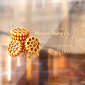Gouden Honingraten Raamsticker (Vel 2)