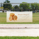 Gouden Honingraten Spandoek (Insitu)