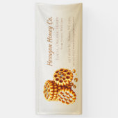 Gouden Honingraten Spandoek (Verticaal)