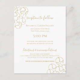 Gouden Honkbal Bruiloft Informatiekaartje