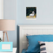 Gouden Hoofprints op onze harten Paard Memorial Folie Afdrukken (Insitu (Slaapkamer))