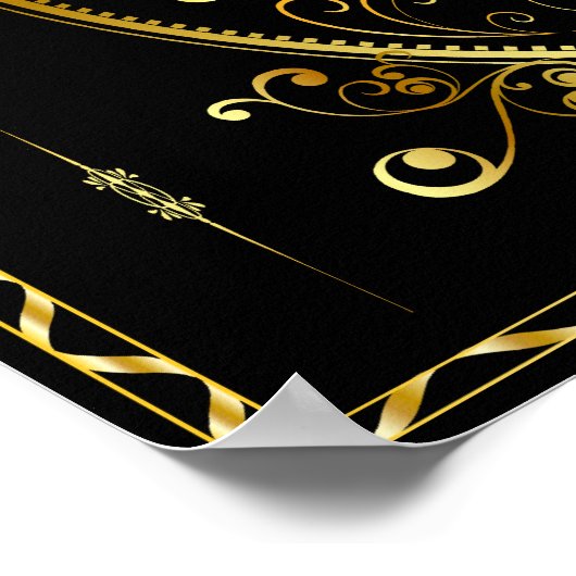 Gouden hoogmoed naar Allah, moskee Poster (Hoek)