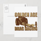 gouden hoogspanningsdrager briefkaart (Voorkant / Achterkant)
