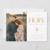 Gouden Hoop Familie Foto Kerstkaart (Voorkant)