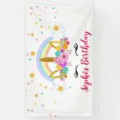 gouden hoorn met bloemen - Banner (Verticaal)