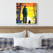 Gouden Horizon Adembenemend Sunset Wall Painting Canvas Afdruk (Insitu (Slaapkamer))