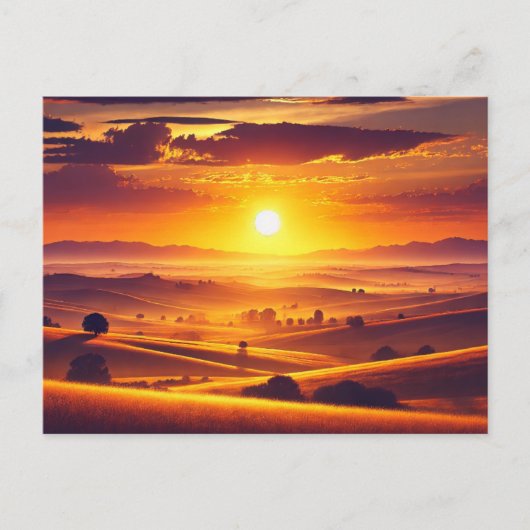 gouden horizon briefkaart (Voorkant)
