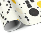 Gouden horizon: Indiaanse patronen in geel Cadeaupapier (Rol Hoek)