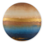 Gouden horizon keramische knop (Voorkant)