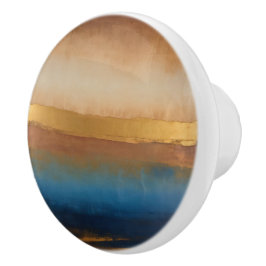 Gouden horizon keramische knop