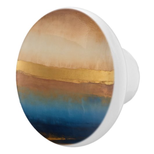 Gouden horizon keramische knop (Rechts)