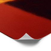 Gouden Horizon Kleurveld Abstracte Moderne Wand Poster (Hoek)