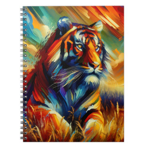 Gouden Horizon – Koninklijke Tijger in Zonsonderga Notitieboek