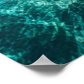 Gouden Horizon Oceaan Poster (Hoek)