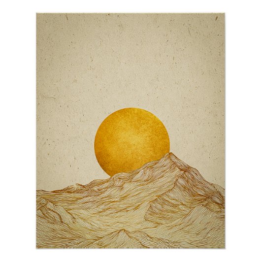 Gouden Horizon Perfect Poster (Voorkant)