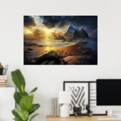 Gouden Horizon Poster (Thuiskantoor)