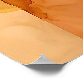 Gouden Horizonten – Abstracte Woestijnvrouw Poster (Hoek)