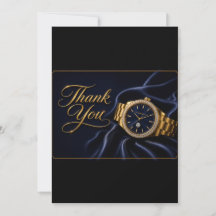 Gouden Horloge Bedankkaart | Pensioen Tribut