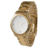Gouden Horloge Met Armbandstijl (Gekanteld)