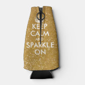 Gouden houden kalm en fonkelen op flessenkoelers flesjeskoeler (Achterkant)