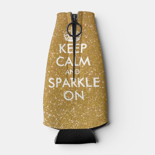 Gouden houden kalm en fonkelen op flessenkoelers flesjeskoeler (Achterkant)