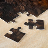 Gouden Hout | Beer Wildlife Kunst | Puzzel (Zijkant)