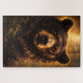 Gouden Hout | Beer Wildlife Kunst | Puzzel (Horizontaal)