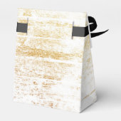 Gouden hout wit zwart bruiloft gunst dank u bedankdoosjes (Achterkant)