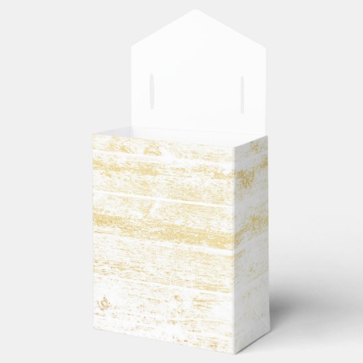 Gouden hout wit zwart bruiloft gunst dank u bedankdoosjes (Geopend)