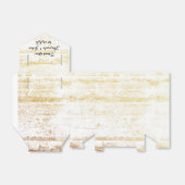 Gouden hout wit zwart bruiloft gunst dank u bedankdoosjes (Uitgevouwen)