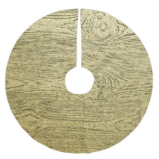Gouden Houten Glitter Textuur Achtergrond Kerstboom Rok