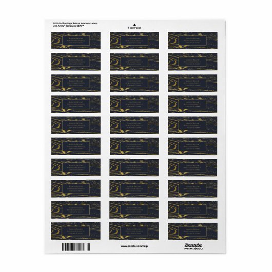 Gouden houtnerf etiket (Full Sheet)