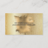 Gouden houtnerflijn | Goud folie | Wimpers Afsprakenkaartje (Achterkant)