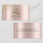 Gouden Huis Dakborstel Diamanten Visitekaartje (Voorkant / Achterkant)