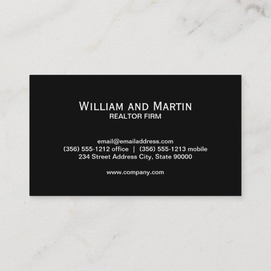 Gouden Huis Logo Visitekaartje (Achterkant)