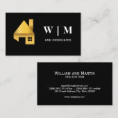 Gouden Huis Logo Visitekaartje (Voorkant / Achterkant)