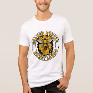 Gouden Hustle Zoete Arbeid Bij Kunst Tri-Blend Shirt