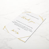 Gouden Huwelijksgeometrische dank u Tafel Kaart (Gedraaid)