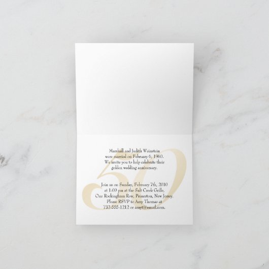 Gouden Huwelijksjubileum (Binnen)