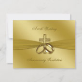 Gouden Huwelijksjubileum Uitnodiging Religieus (Voorkant)