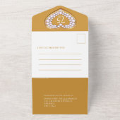 Gouden huwelijksverjaardag 75 jaar feest evenement all in one uitnodiging (Buitenkant)