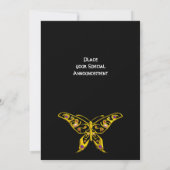 GOUDEN HYPER VLINDER MET EDELSTENEN Zwart Kaart (Achterkant)